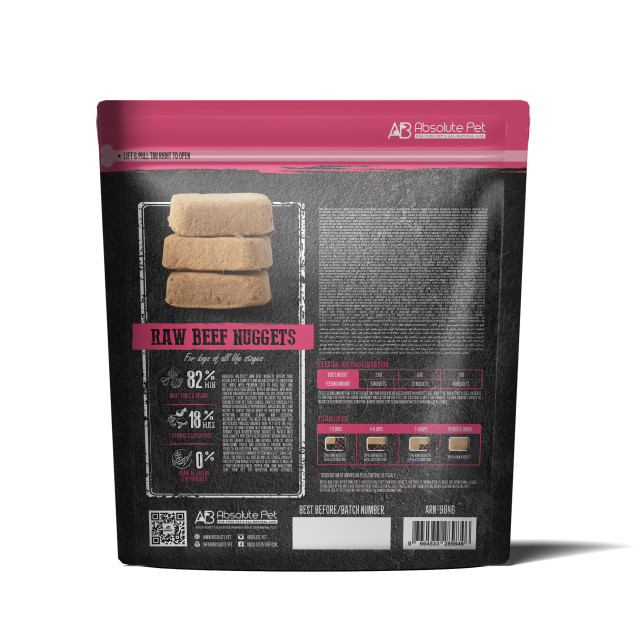 Absolute Holistic Raw Nuggets - Beef 14oz
