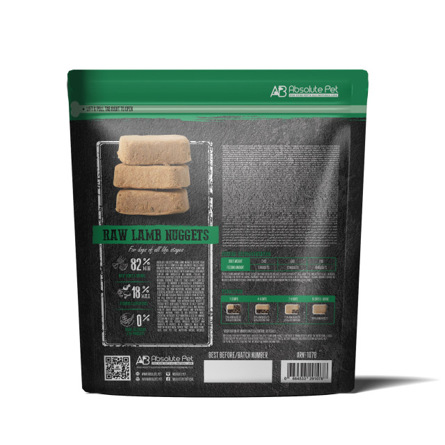 Absolute Holistic Raw Nuggets - Lamb 14oz