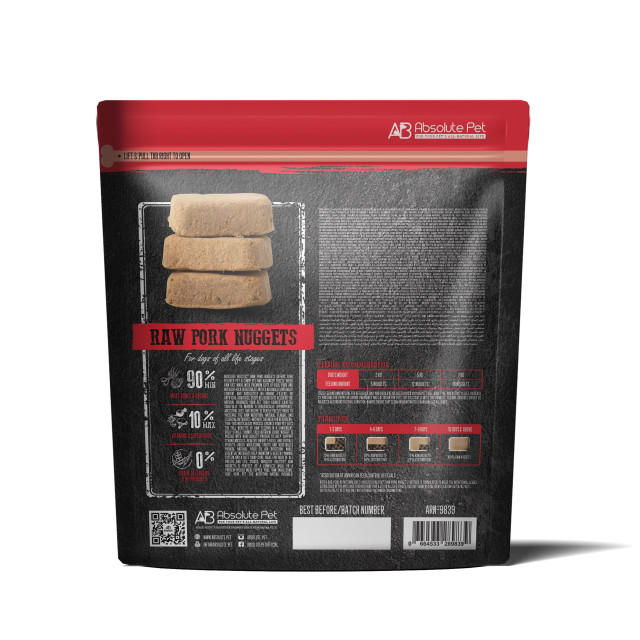 Absolute Holistic Raw Nuggets - Pork 14oz
